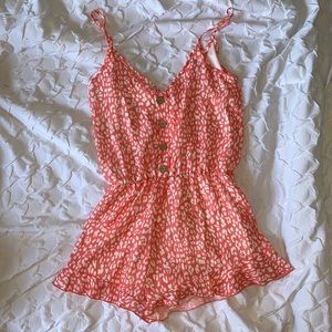 Pink Lilly cheetah romper